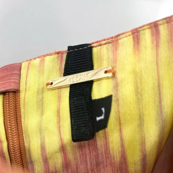 Alexis Roberta Tie Dye Tiered Halter Midi Dress Large Customized Boho Festival - Picture 7 of 7